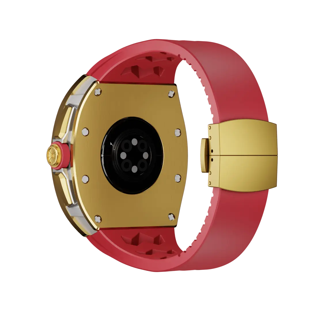 Carcasă din titan și curea din silicon pentru Apple Watch