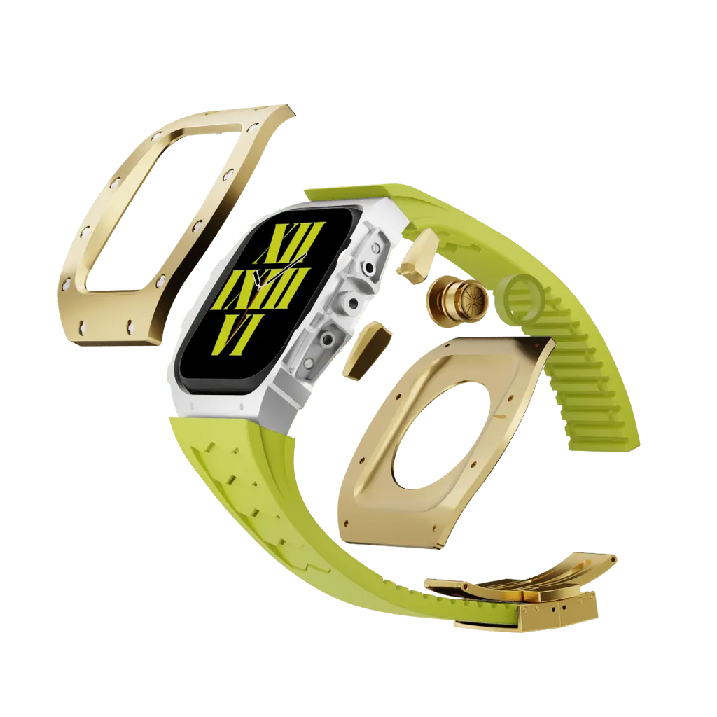 Carcasă din titan și curea din silicon pentru Apple Watch