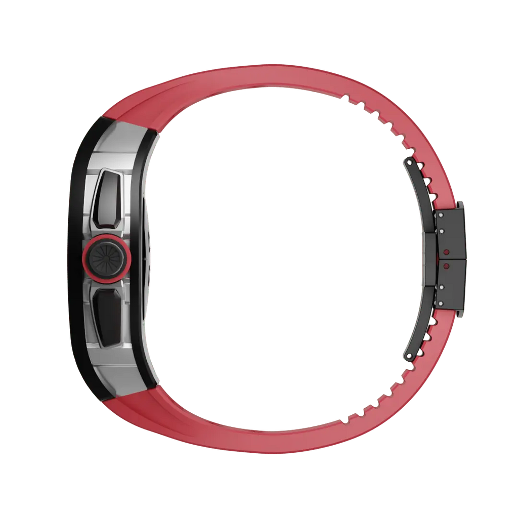 Carcasă din titan și curea din silicon pentru Apple Watch