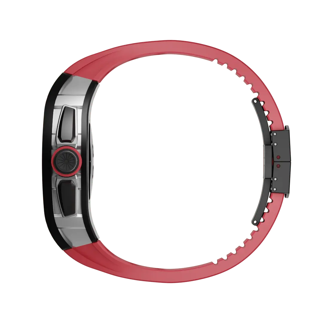 Carcasă din titan și curea din silicon pentru Apple Watch