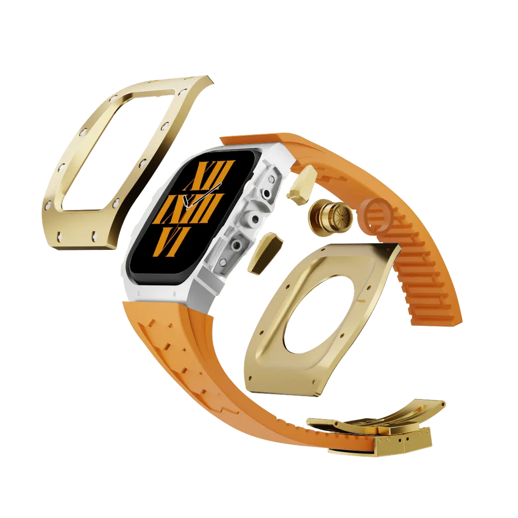Carcasă din titan și curea din silicon pentru Apple Watch