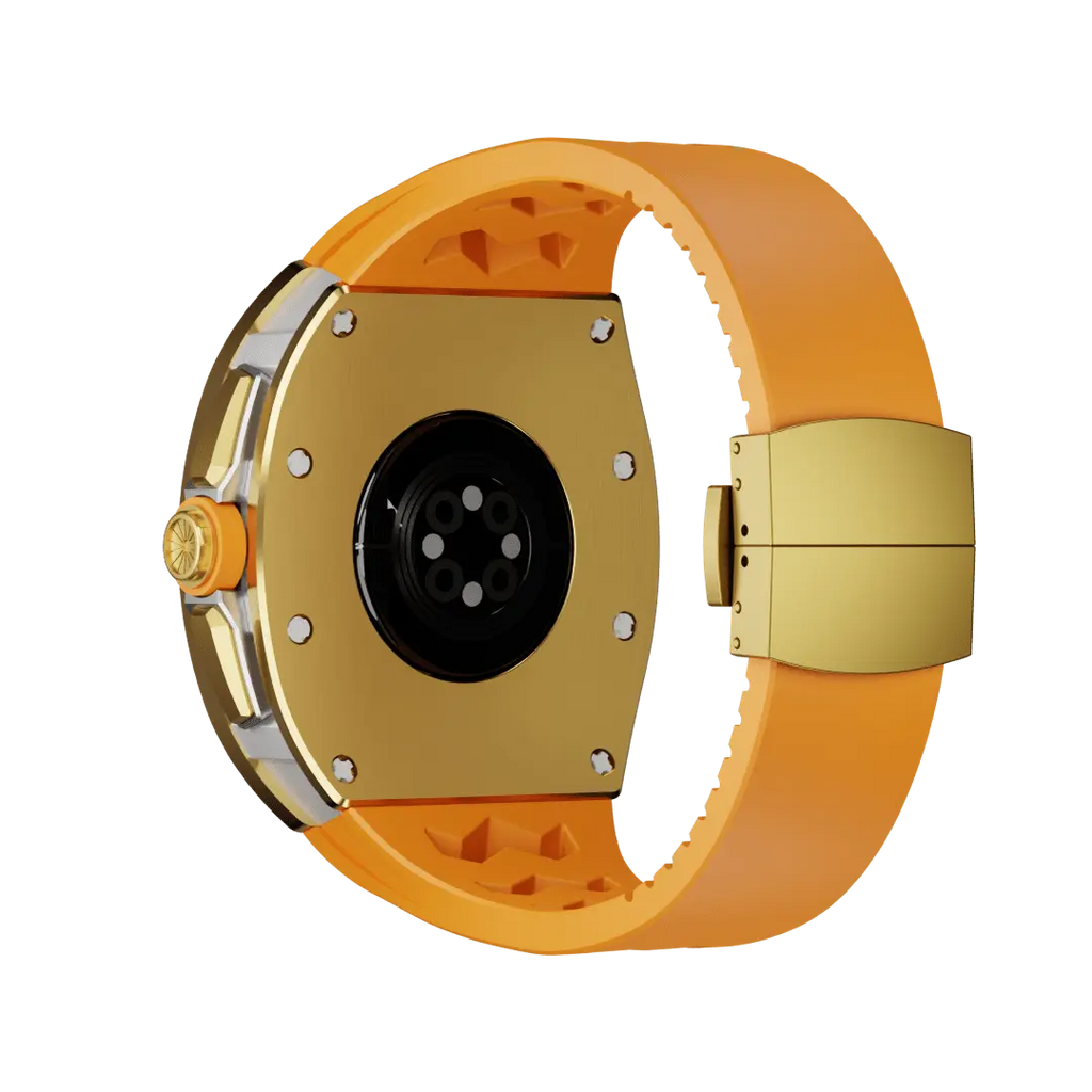 Carcasă din titan și curea din silicon pentru Apple Watch
