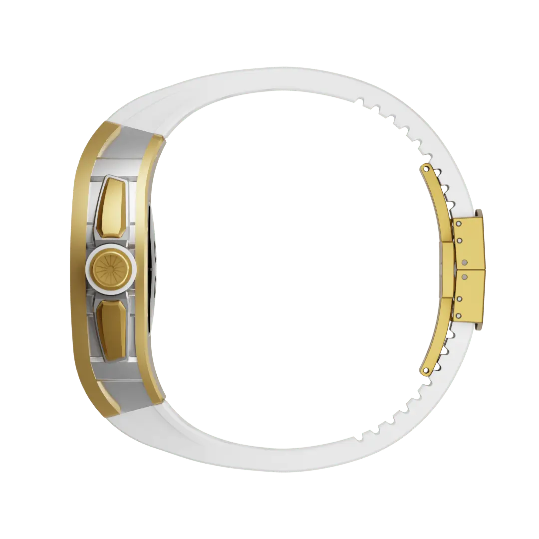 Carcasă din titan și curea din silicon pentru Apple Watch