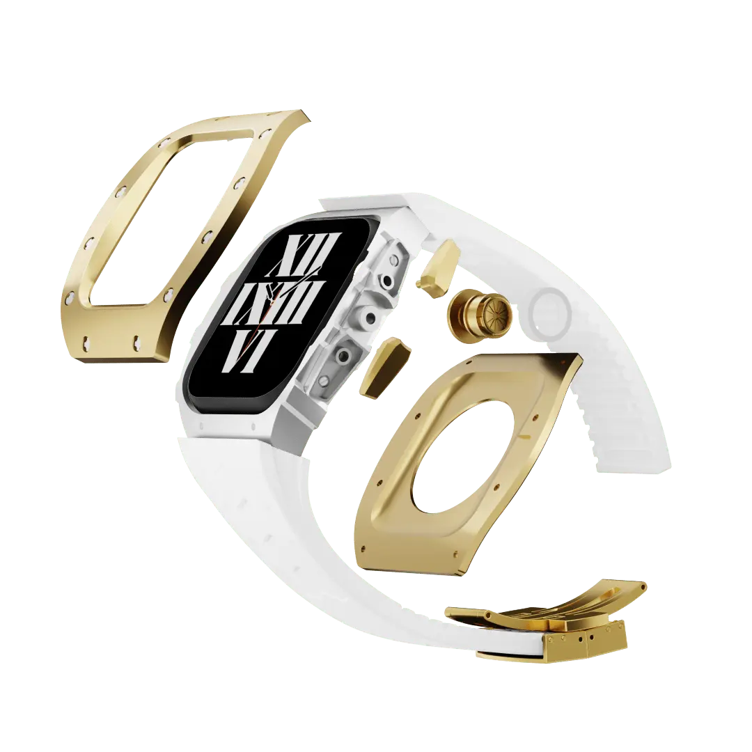 Carcasă din titan și curea din silicon pentru Apple Watch
