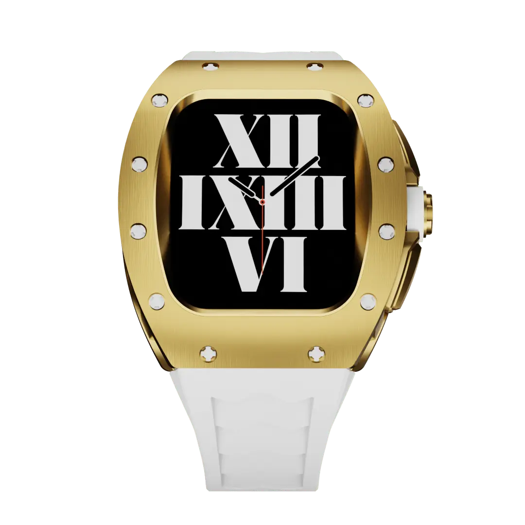Carcasă din titan și curea din silicon pentru Apple Watch