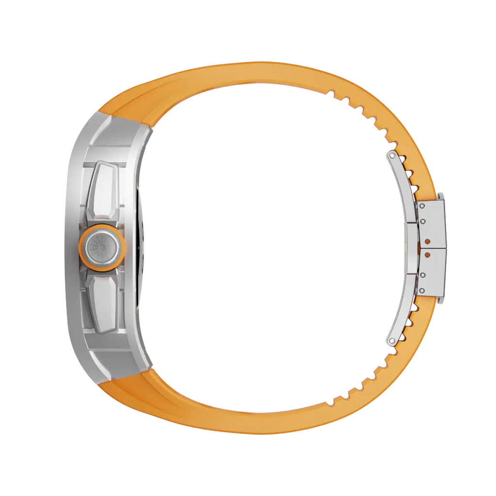 Carcasă din titan și curea din silicon pentru Apple Watch