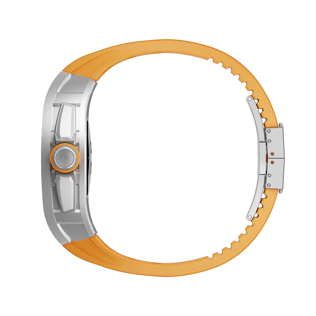 Carcasă din titan și curea din silicon pentru Apple Watch