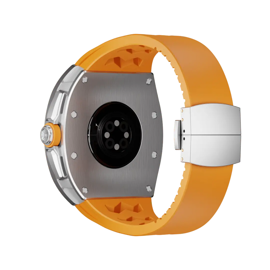 Carcasă din titan și curea din silicon pentru Apple Watch