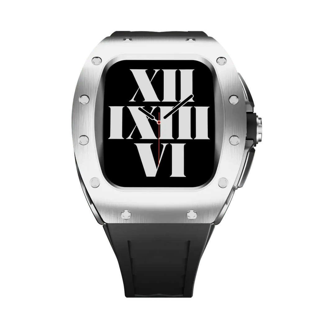 Carcasă din titan și curea din silicon pentru Apple Watch