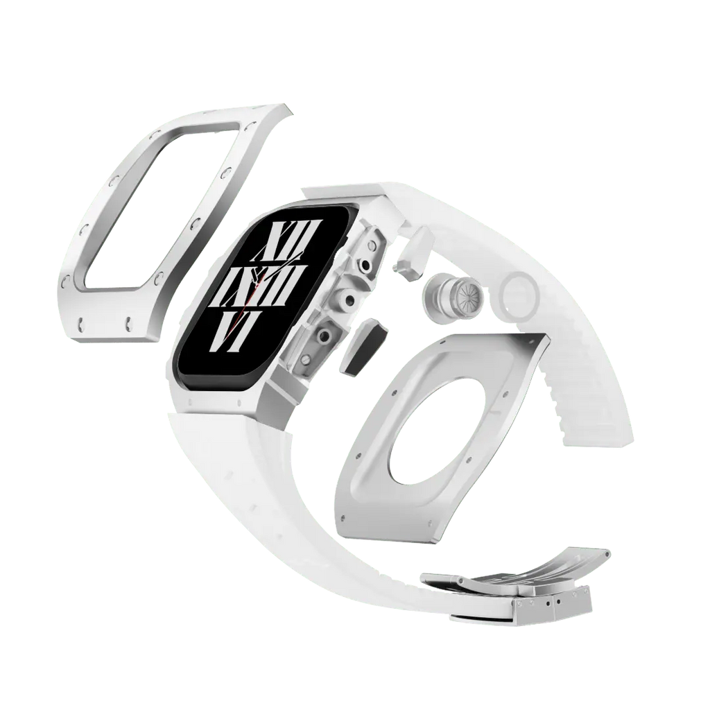 Carcasă din titan și curea din silicon pentru Apple Watch
