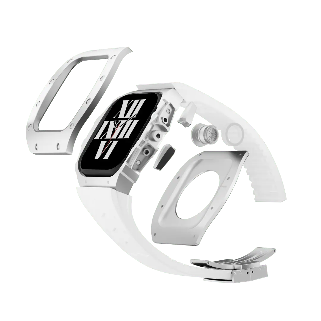 Carcasă din titan și curea din silicon pentru Apple Watch