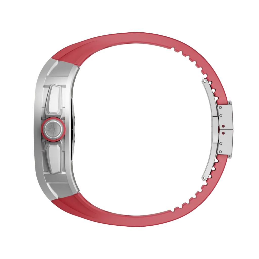 Carcasă din titan și curea din silicon pentru Apple Watch