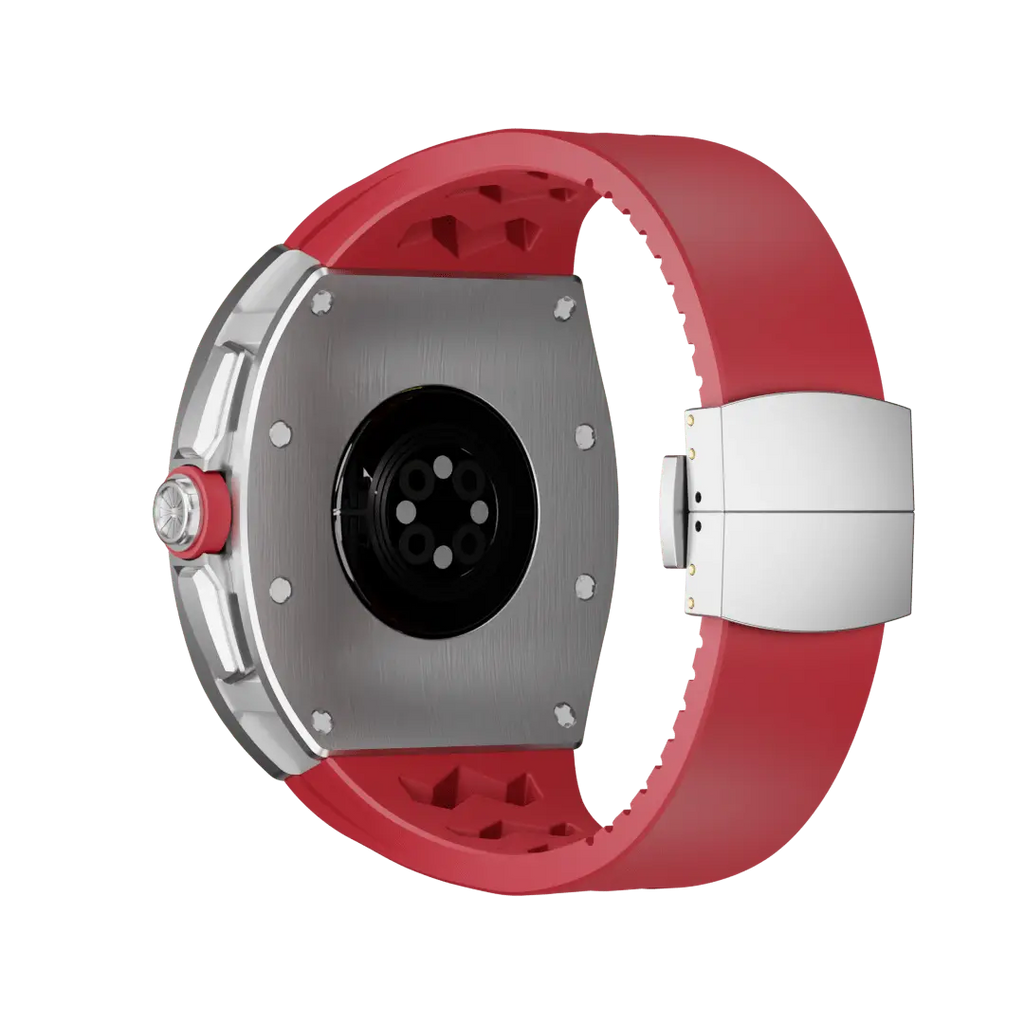 Carcasă din titan și curea din silicon pentru Apple Watch