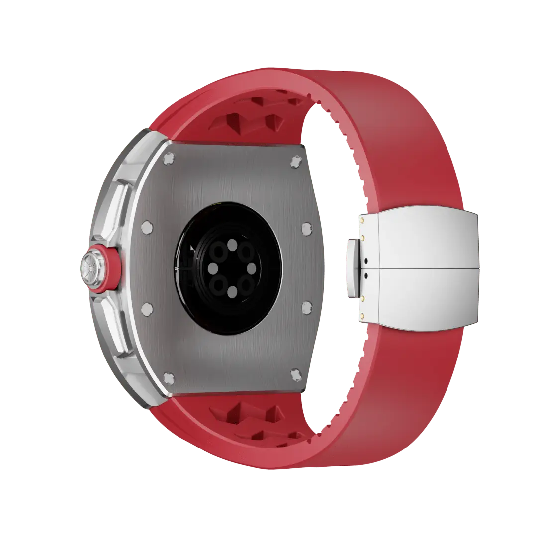 Carcasă din titan și curea din silicon pentru Apple Watch