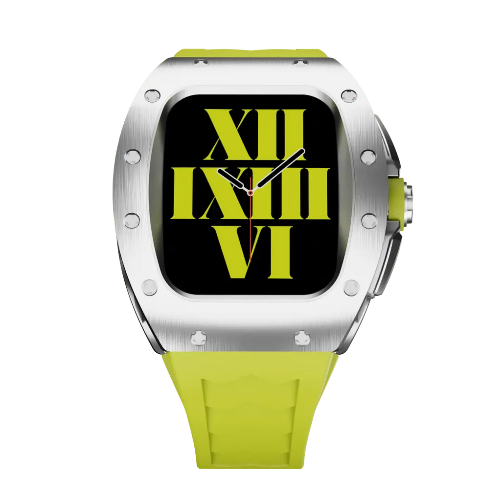 Carcasă din titan și curea din silicon pentru Apple Watch