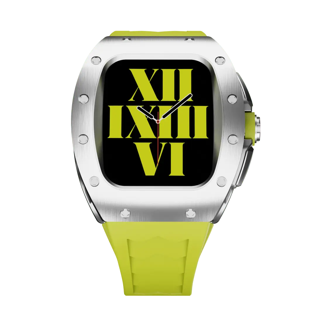 Carcasă din titan și curea din silicon pentru Apple Watch