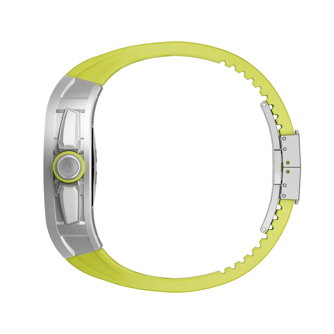 Carcasă din titan și curea din silicon pentru Apple Watch