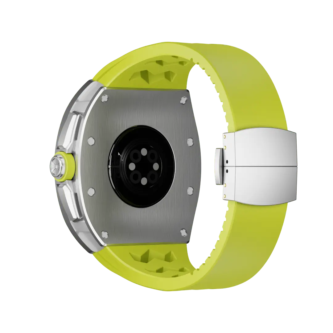 Carcasă din titan și curea din silicon pentru Apple Watch