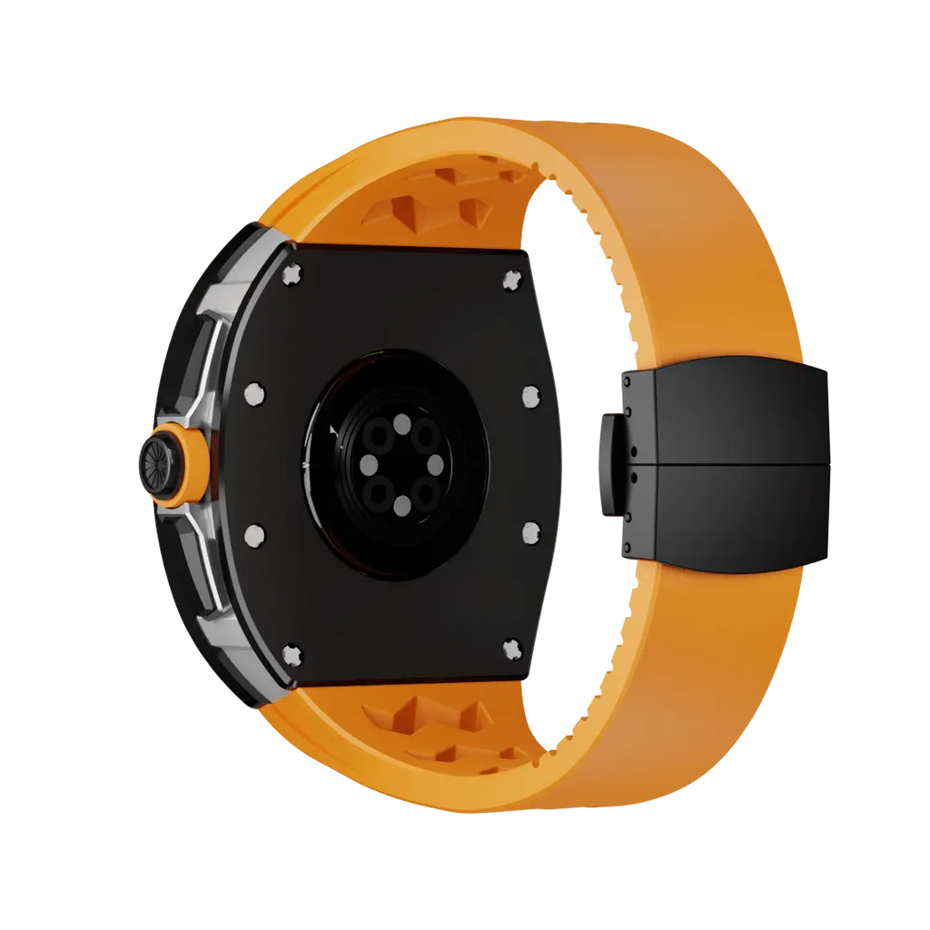 Carcasă din titan și curea din silicon pentru Apple Watch