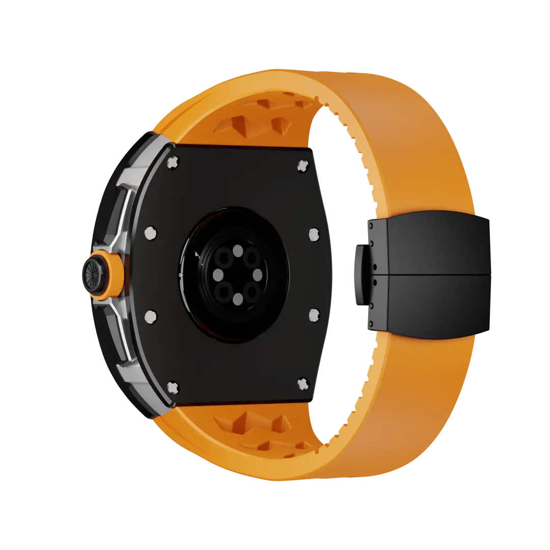 Carcasă din titan și curea din silicon pentru Apple Watch
