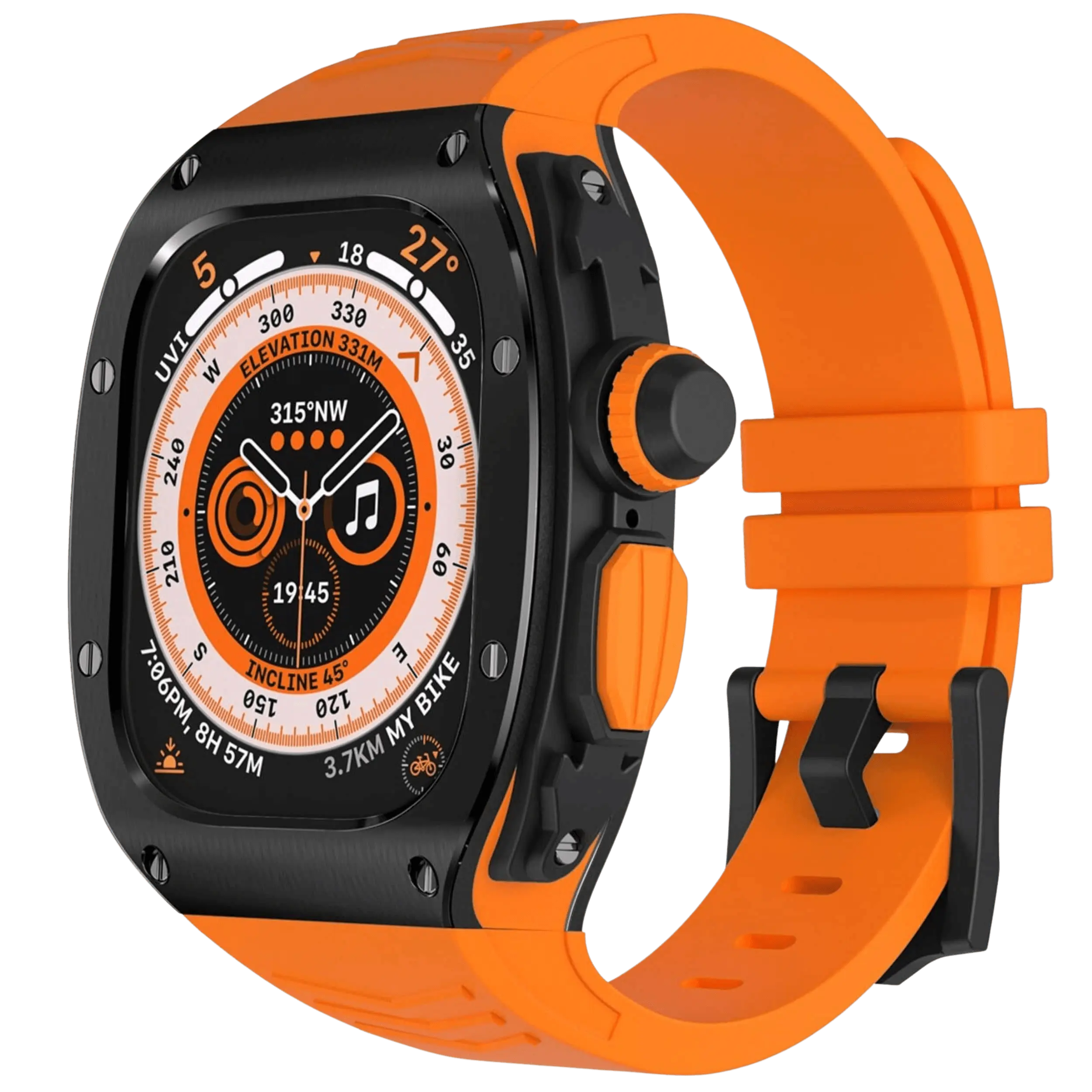 Edelstahlgehäuse und Silikonarmband für NovaPulse Ultra Uhr