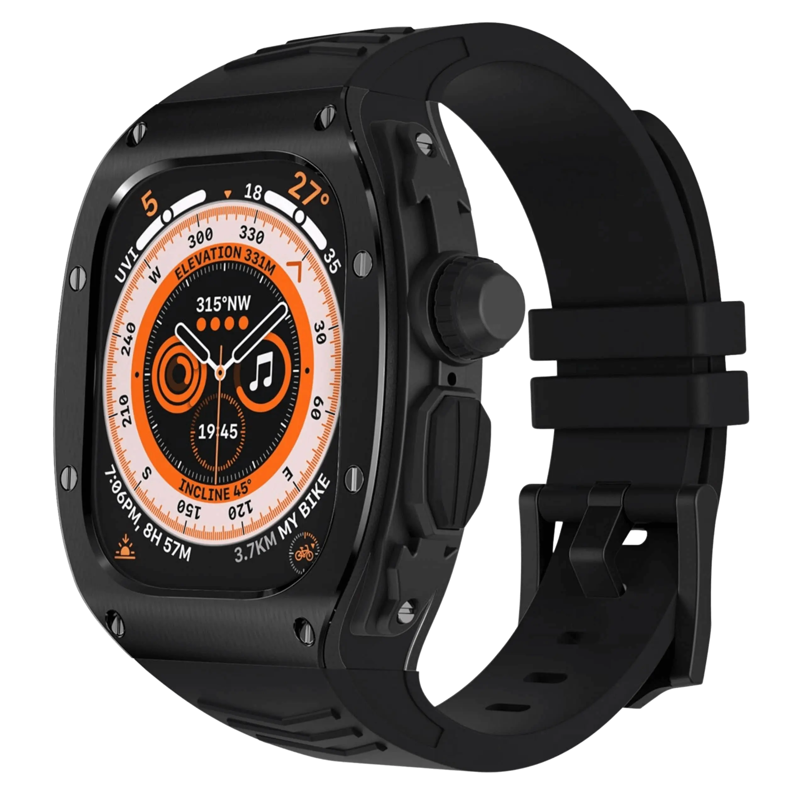 Edelstahlgehäuse und Silikonarmband für NovaPulse Ultra Uhr