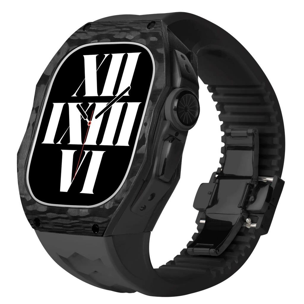 Hiilikuitukuori ja silikoniranneke Apple Watch Ultraon