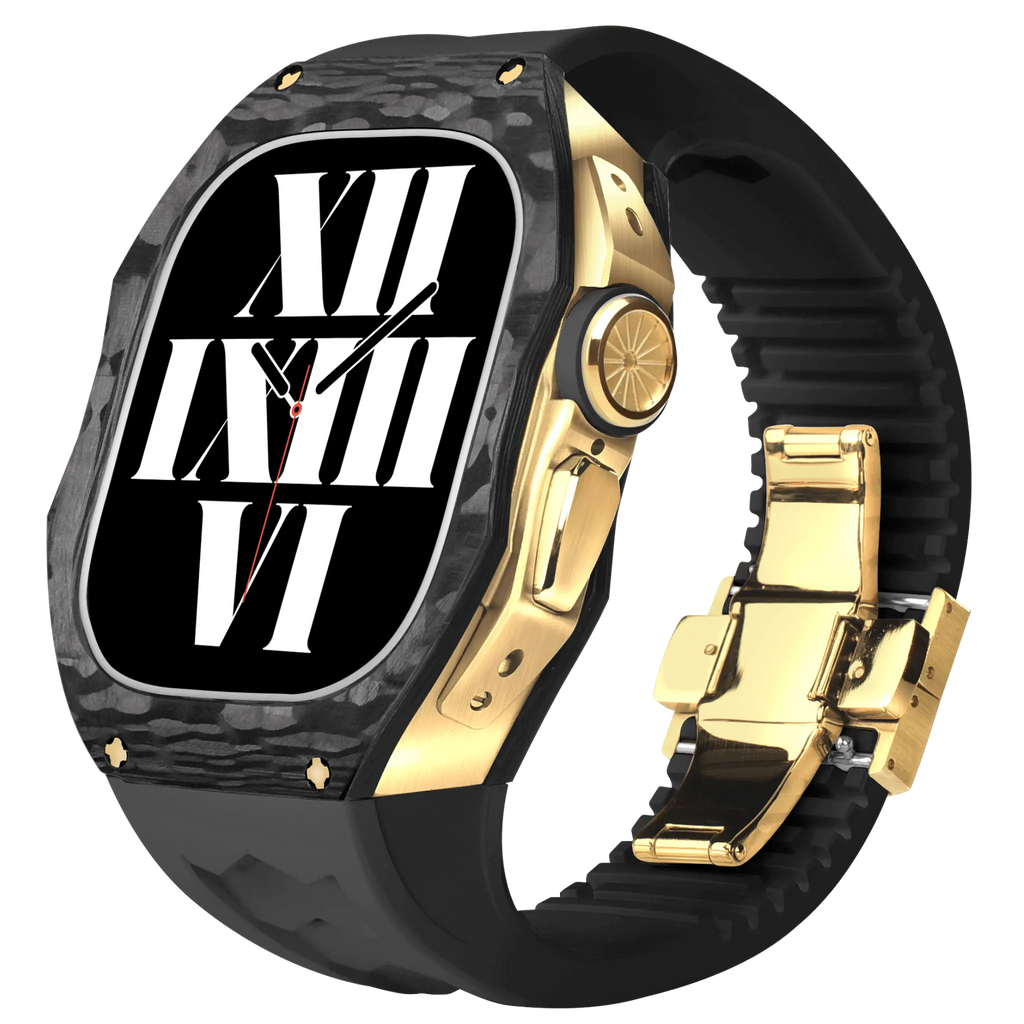 Hiilikuitukuori ja silikoniranneke Apple Watch Ultraon