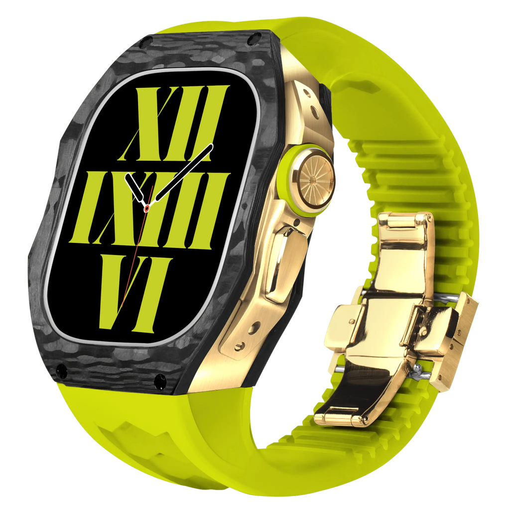 Hiilikuitukuori ja silikoniranneke Apple Watch Ultraon