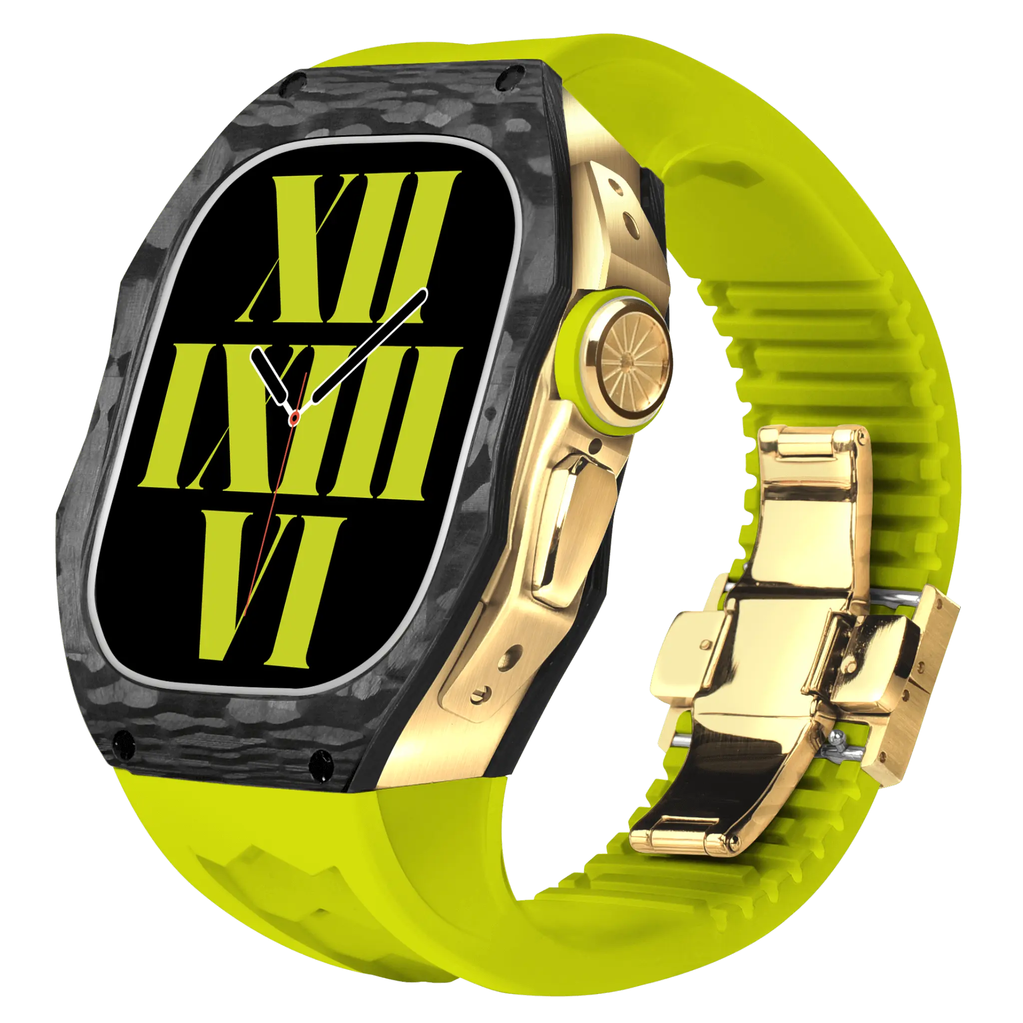 Hiilikuitukuori ja silikoniranneke Apple Watch Ultraon