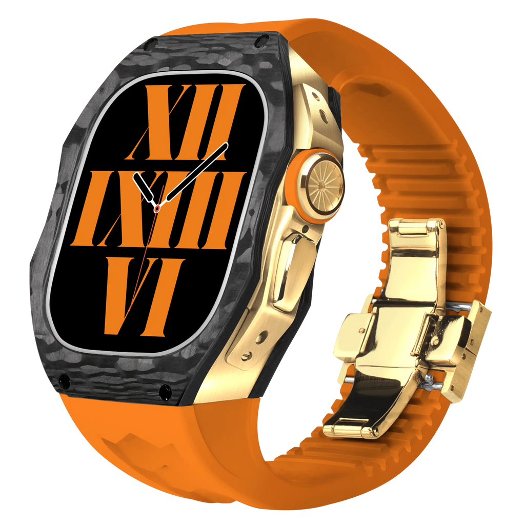 Hiilikuitukuori ja silikoniranneke Apple Watch Ultraon