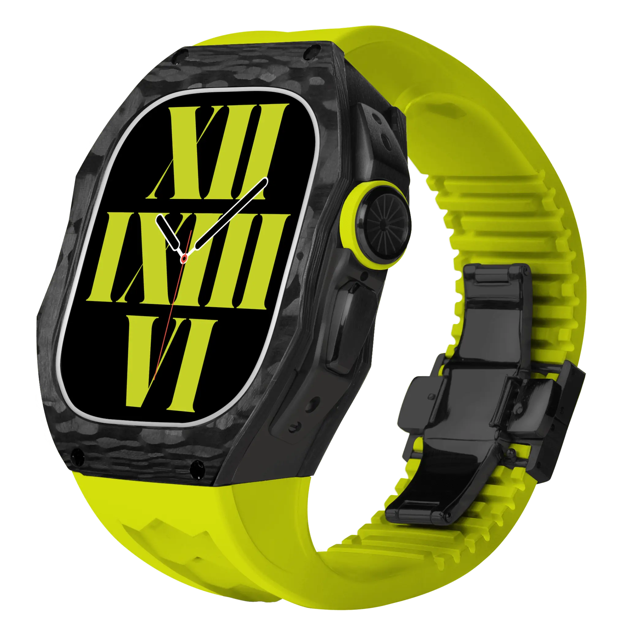 Hiilikuitukuori ja silikoniranneke Apple Watch Ultraon
