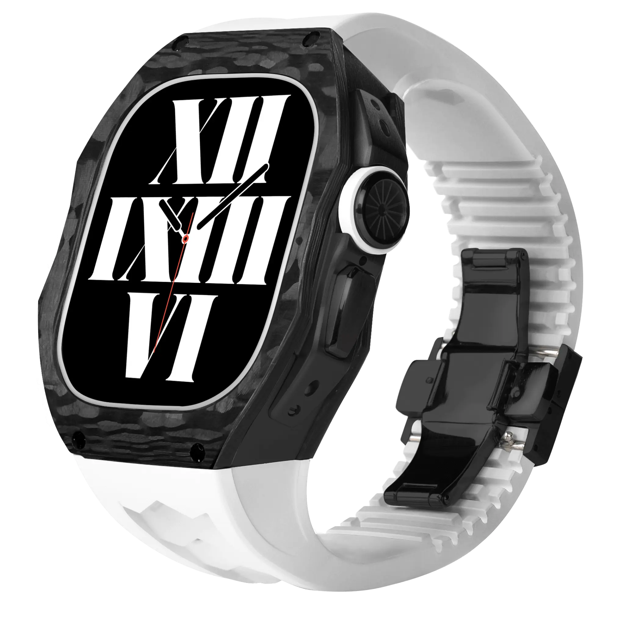 Hiilikuitukuori ja silikoniranneke Apple Watch Ultraon