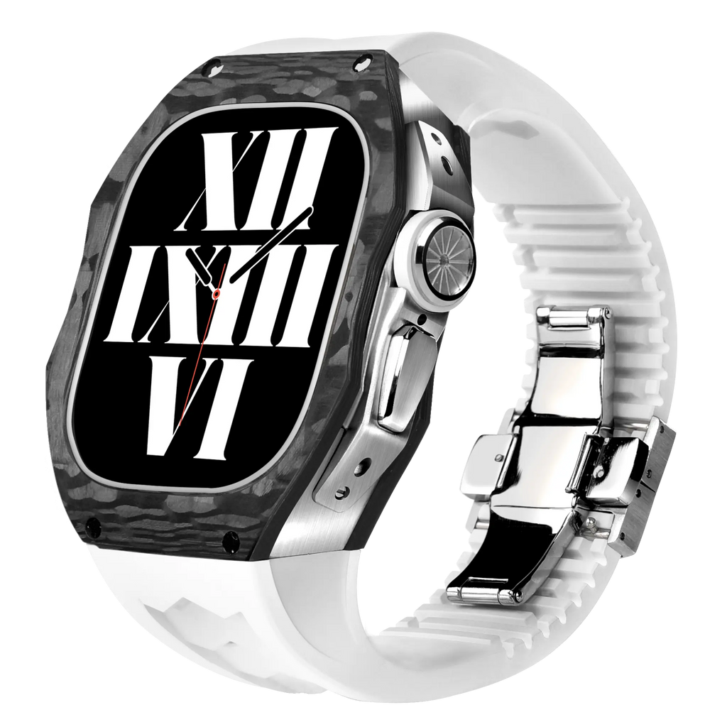 Hiilikuitukuori ja silikoniranneke Apple Watch Ultraon