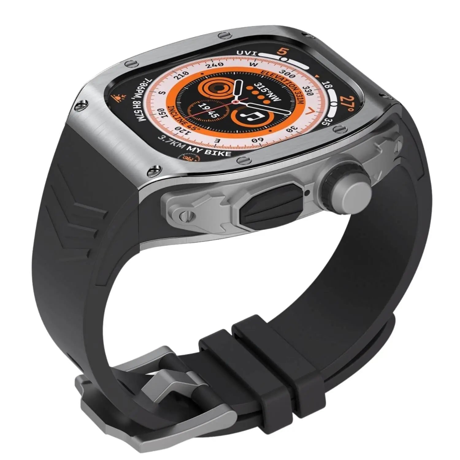 Edelstahlgehäuse und Silikonarmband für NovaPulse Ultra Uhr