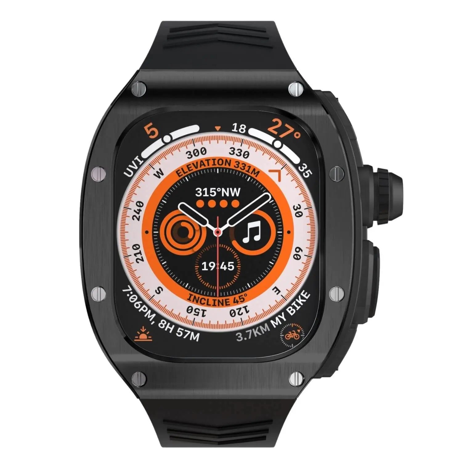 Edelstahlgehäuse und Silikonarmband für NovaPulse Ultra Uhr