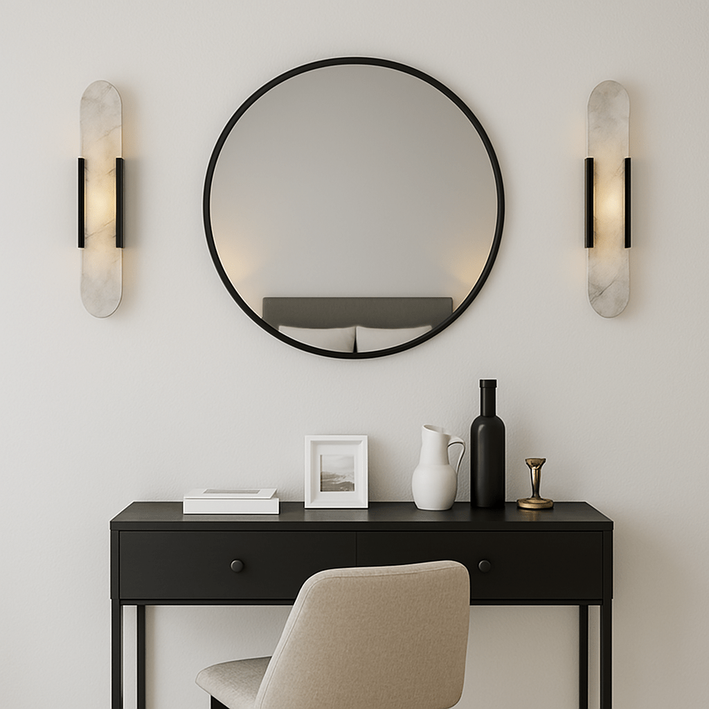 真鍮と大理石のウォールブラケット モダンインテリアエディション