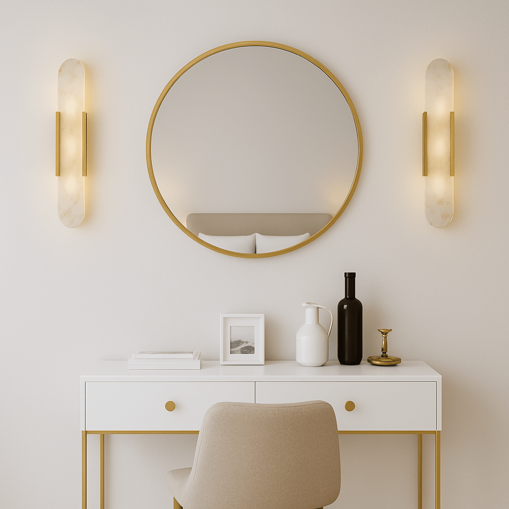 真鍮と大理石のウォールブラケット モダンインテリアエディション