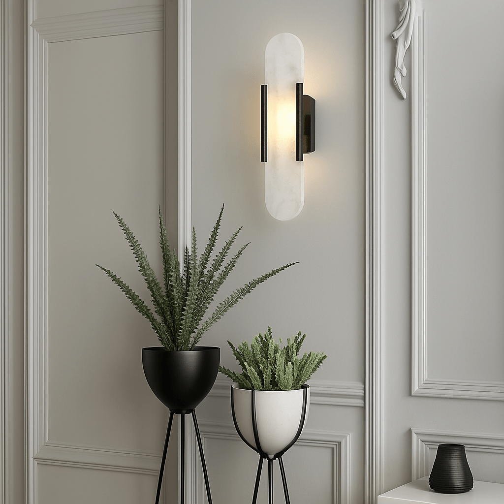 真鍮と大理石のウォールブラケット モダンインテリアエディション