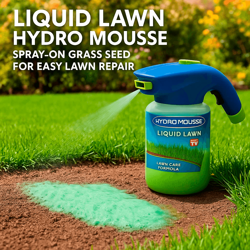 LawnNova Hydro Mousse Semburan Benih Rumput Untuk Rumput Berlapis dan Kawasan Laluan Tinggi