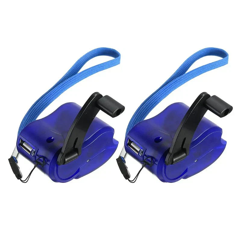 شاحن نوفا تشارج المحمول للطوارئ مع مقبض يدوي، USB، وLED