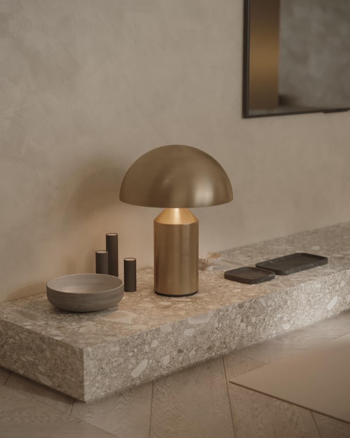 Atollo Geometric Metal Table Lamp