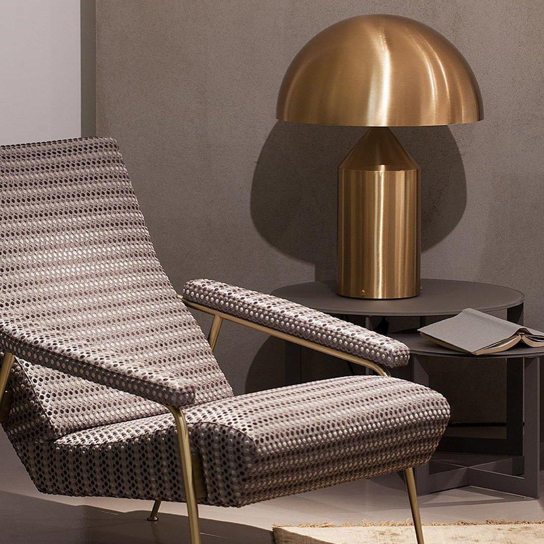 Atollo Geometric Metal Table Lamp
