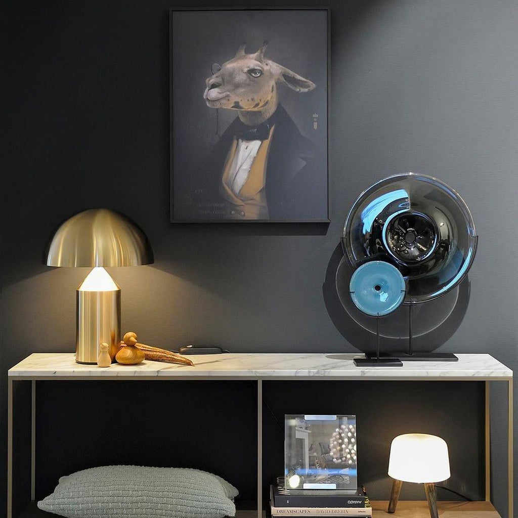 Atollo Geometric Metal Table Lamp