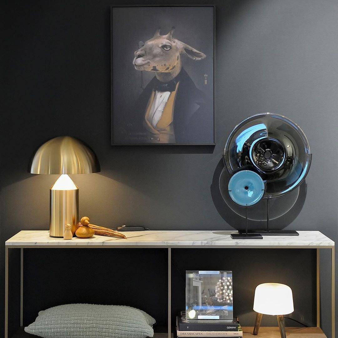 Atollo Geometric Metal Table Lamp