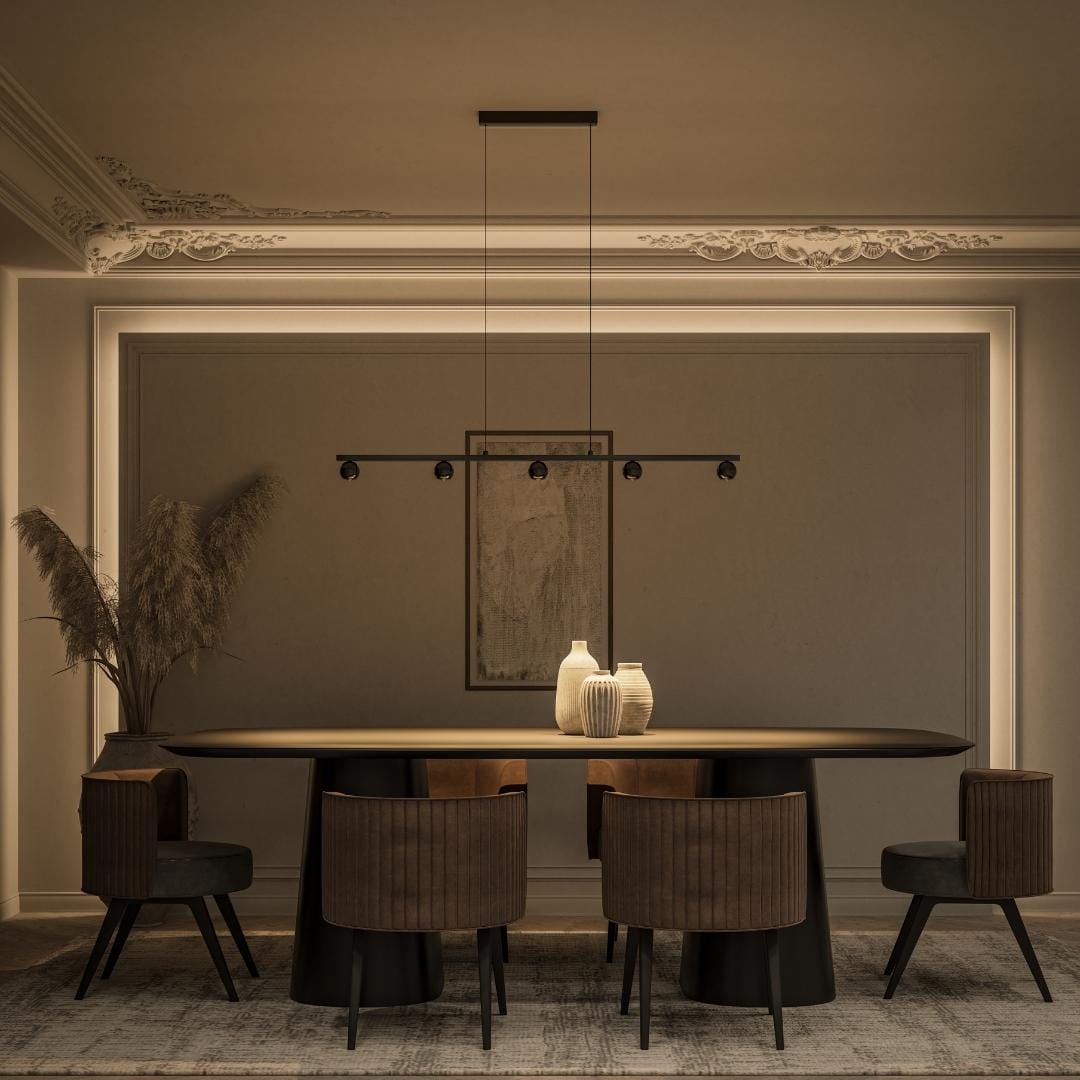 LumiSteel - LED viseća lampa, topla, podesiva visina