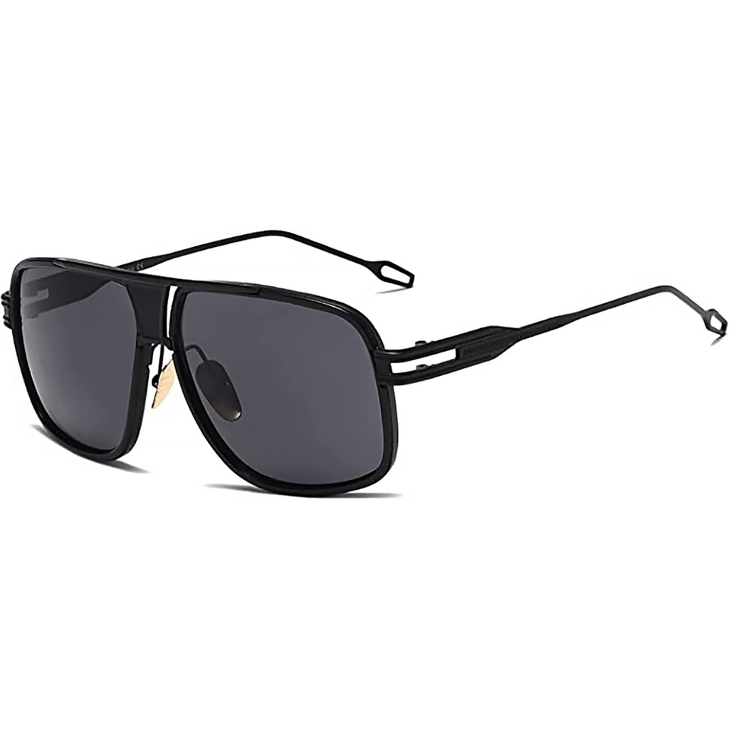AeroNova Heren Aviator Zonnebril Met Aluminium Montuur En UV-bescherming