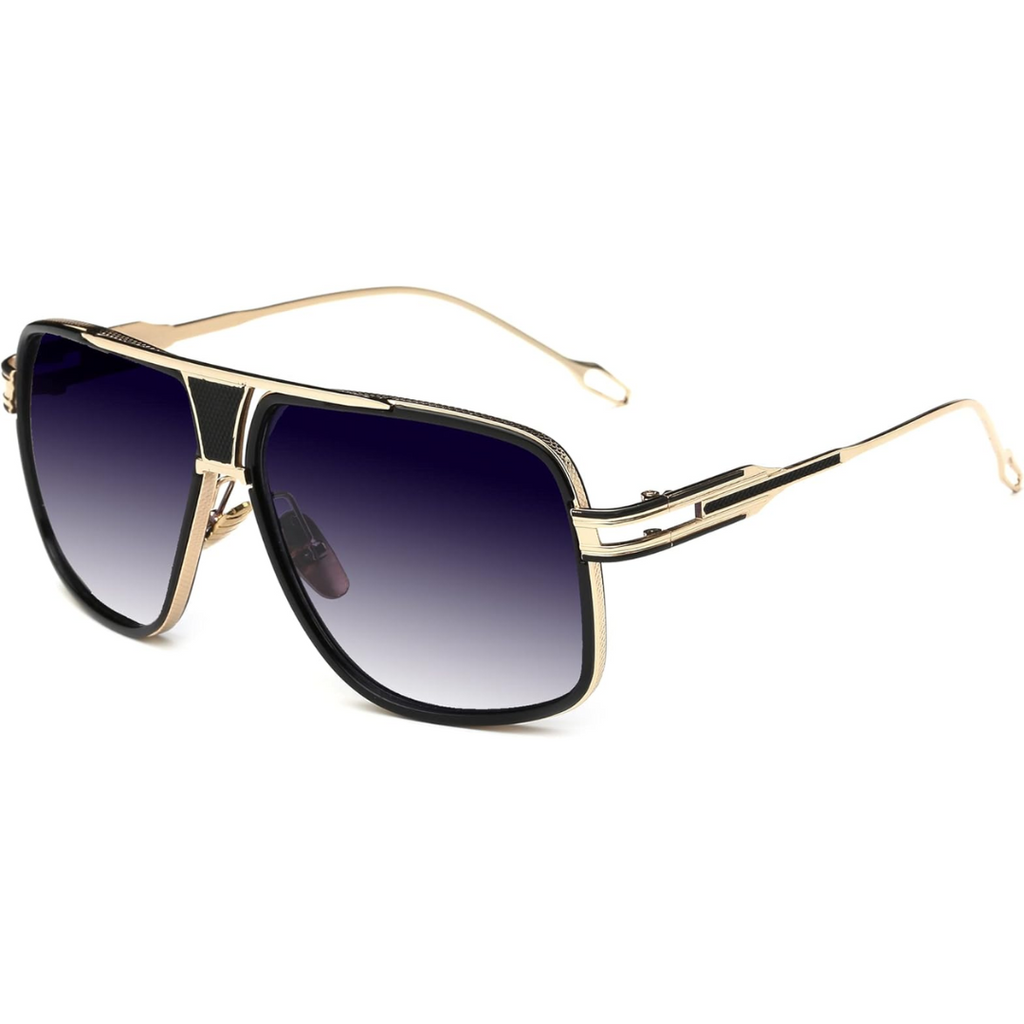 AeroNova Heren Aviator Zonnebril Met Aluminium Montuur En UV-bescherming