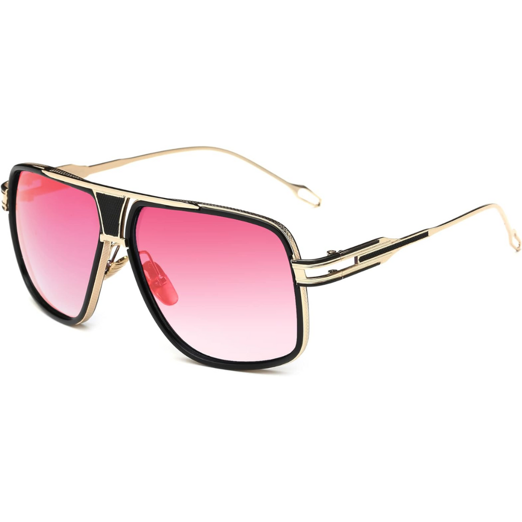 AeroNova Heren Aviator Zonnebril Met Aluminium Montuur En UV-bescherming