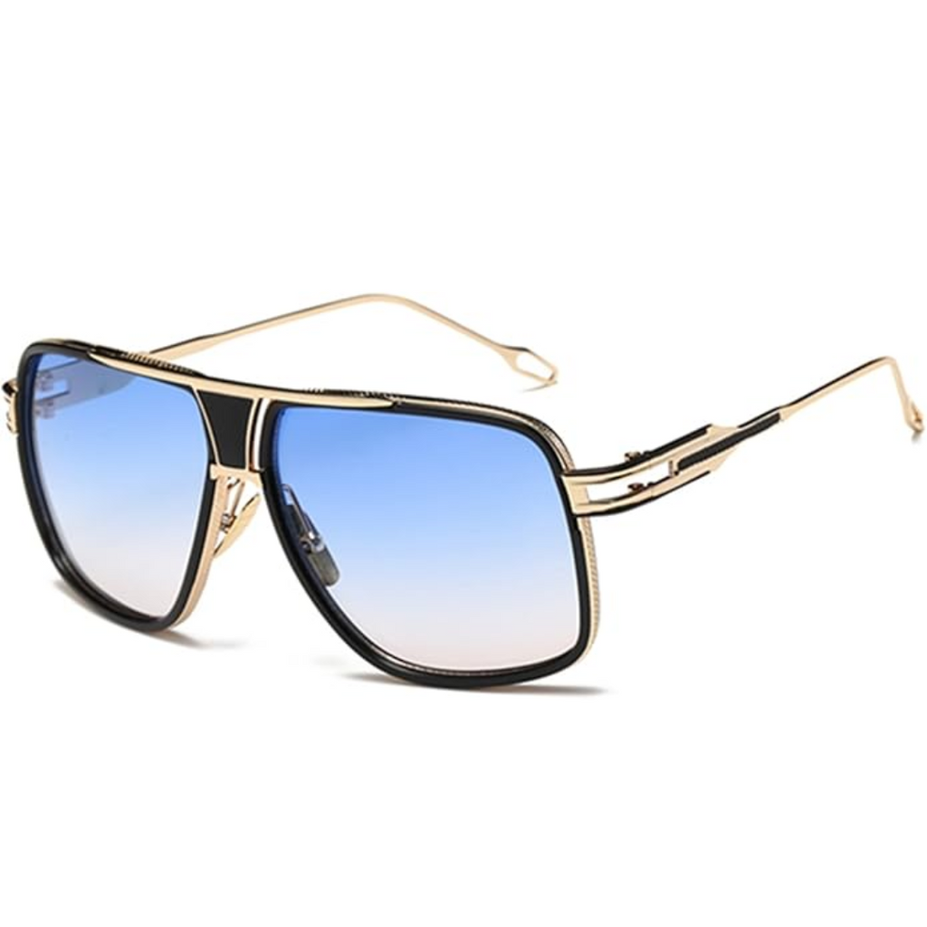 AeroNova Heren Aviator Zonnebril Met Aluminium Montuur En UV-bescherming